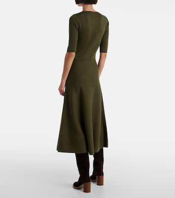 Abito midi in lana, cashmere e seta | Gabriela Hearst