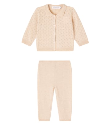 Baby Jade cashmere cardigan and pants set | Bonpoint