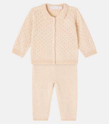 Baby Jade cashmere cardigan and pants set | Bonpoint