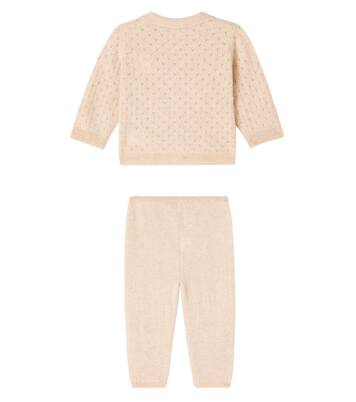 Baby Jade cashmere cardigan and pants set | Bonpoint