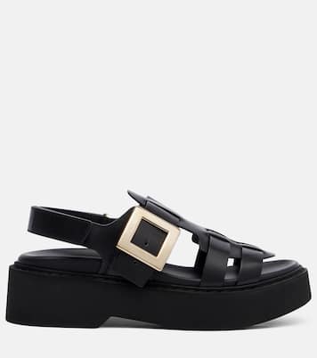Viv' Rangers leather platform sandals | Roger Vivier