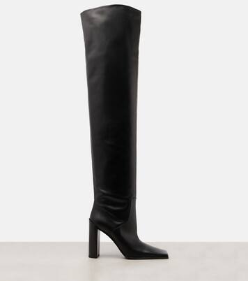 Overknee-Stiefel aus Leder | Alaïa