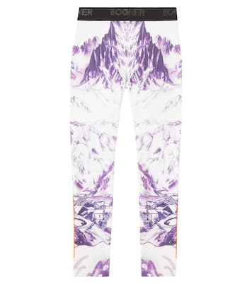Lenya logo printed ski pants | Bogner Kids