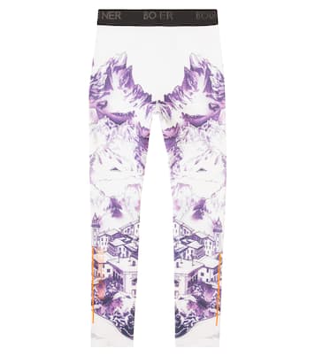 Lenya logo printed ski pants | Bogner Kids