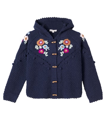 Floral embroidered knitted jacket | Louise Misha