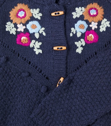 Floral embroidered knitted jacket | Louise Misha
