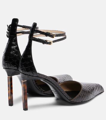 90 snake-effect leather pumps | Tom Ford