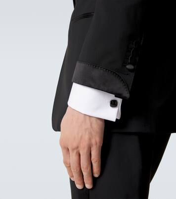 925 sterling silver and enamel cufflinks | Giorgio Armani