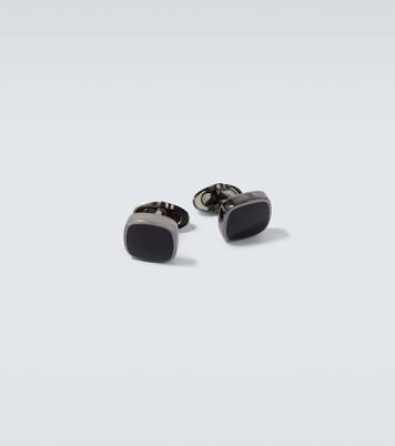 925 sterling silver and enamel cufflinks | Giorgio Armani