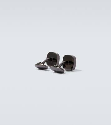 925 sterling silver and enamel cufflinks | Giorgio Armani