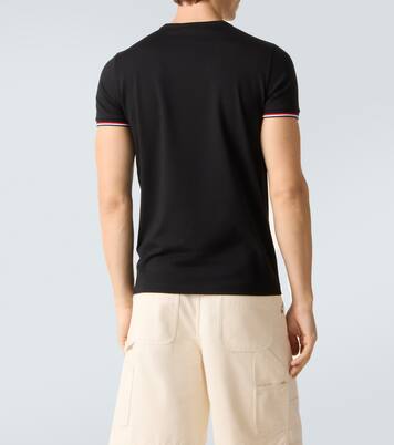 Tricolor cotton-blend jersey T-shirt | Moncler
