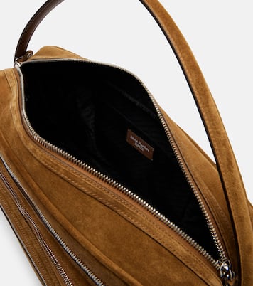 Camero Camera Large suede shoulder bag | Acne Studios