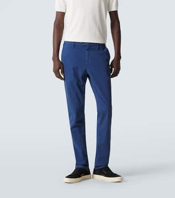 Cotton straight chinos | Canali