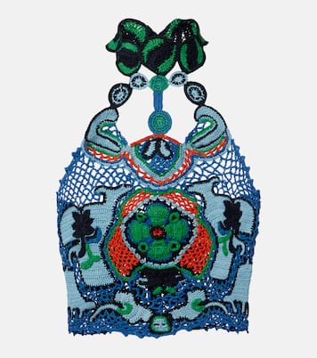 Cropped-Top aus Häkelstrick | Etro