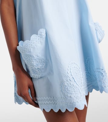 Besticktes Minikleid aus Baumwolle | Juliet Dunn