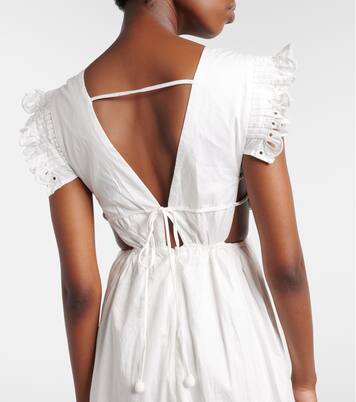 Abito midi in cotone con ricamo sangallo | Farm Rio