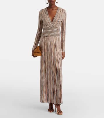 Embellished metallic leather slingback sandals | Gianvito Rossi