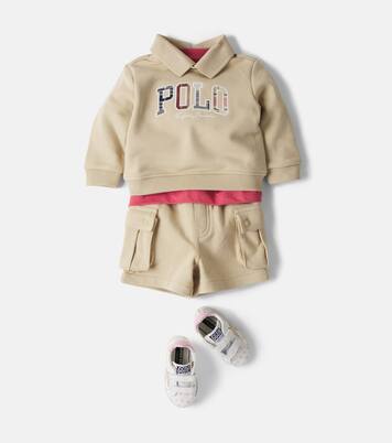 Baby cotton-blend sweatshirt and shorts set | Polo Ralph Lauren Kids