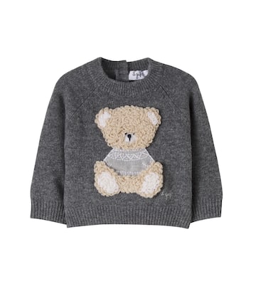 Baby embroidered virgin wool sweater | Il Gufo