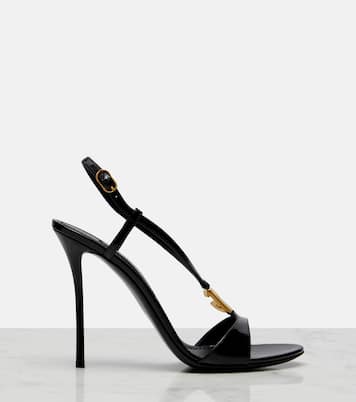 Sandales slingback DG en cuir verni | Dolce&Gabbana