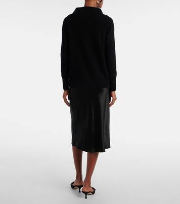 Satin slip midi skirt | Vince