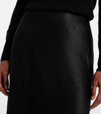 Satin slip midi skirt | Vince
