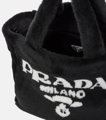 Cabas Intarsia Medium en shearling | Prada