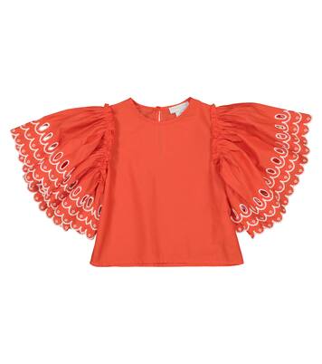Embroidered cotton top | Stella McCartney Kids