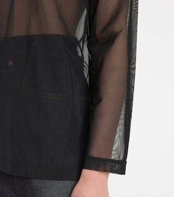 Top aus Mesh mit Pailletten | Junya Watanabe