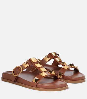 Sandalen Roman Stud aus Leder | Valentino Garavani