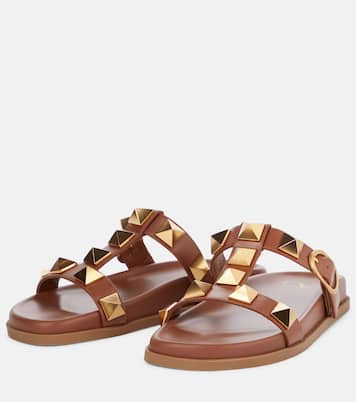 Sandalen Roman Stud aus Leder | Valentino Garavani