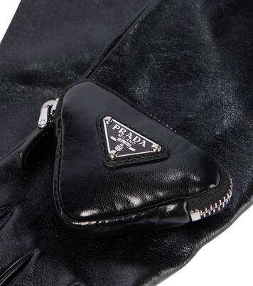Leather gloves | Prada
