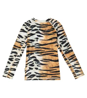 Neptune tiger-print rashguard | Molo