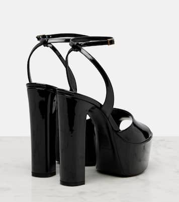 Jodie 145 patent leather platform sandals | Saint Laurent