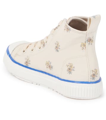 Angelica canvas high-top sneakers | Bonpoint