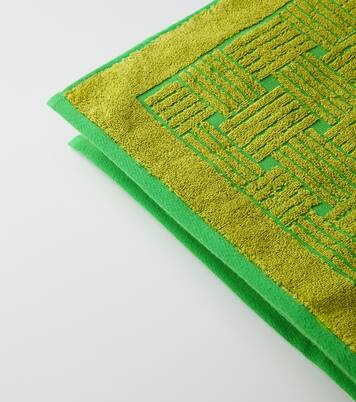 Intreccio-pattern cotton towel | Bottega Veneta