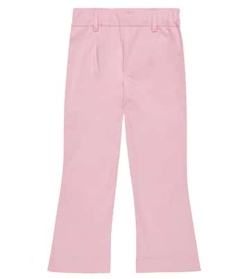 Heart-embellished cotton-blend pants | Moschino Kids