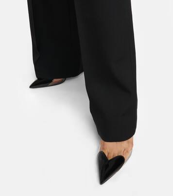 Mules Cœur mit Lackleder | Alaïa