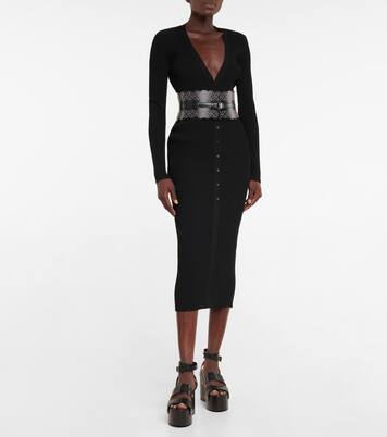 Long-sleeved midi dress | Alaïa