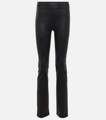 Cropped leather trousers | Stouls