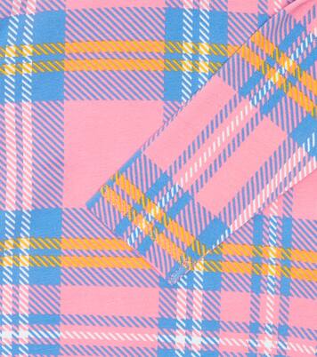 Baby checked cotton jersey onesie | Mini Rodini