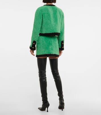 Minirock aus Shearling | Blancha