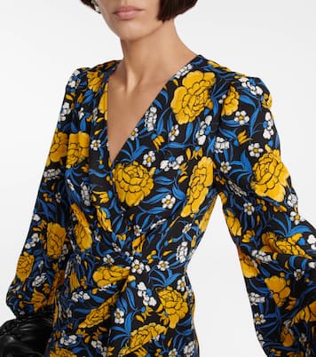Robe midi à fleurs | Diane von Furstenberg