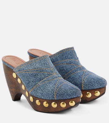 Clogs Le Sabot aus Denim | Alaïa