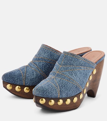 Clogs Le Sabot aus Denim | Alaïa