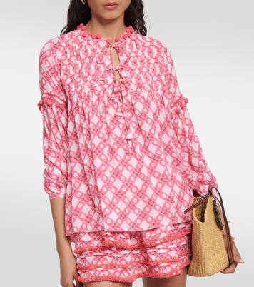 Blouse Clara imprimée | Poupette St Barth