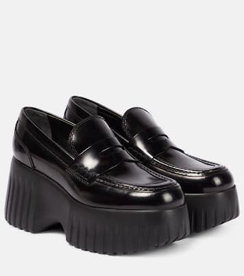 Plateau-Loafers H-Stripes aus Leder | Hogan