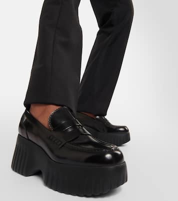 Plateau-Loafers H-Stripes aus Leder | Hogan