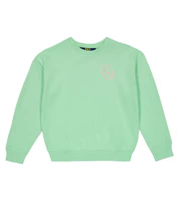 Sweat-shirt en coton mélangé à logo | Polo Ralph Lauren Kids