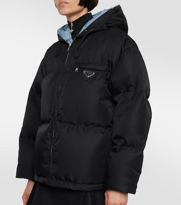 Veste doudoune en Re-Nylon à logo | Prada